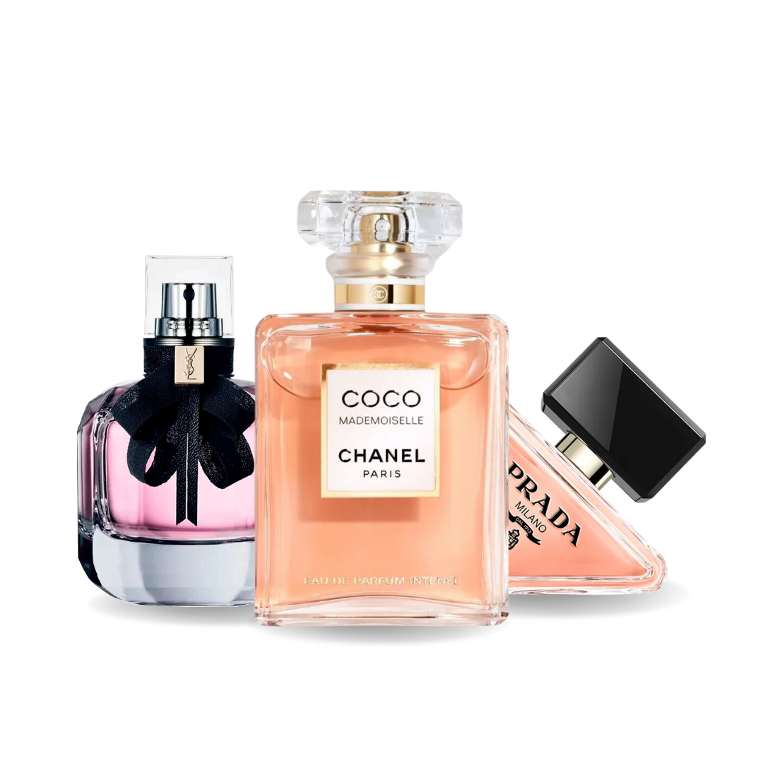 3 darabos promóciós csomag: Prada PARADOXE, COCO MADEMOISELLE és MON PARIS 100 ml